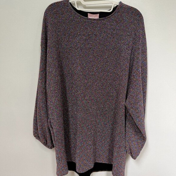 SHOW ME YOUR MUMU sure thing mini dress in rainbow shimmy shine Size S - Picture 3 of 11